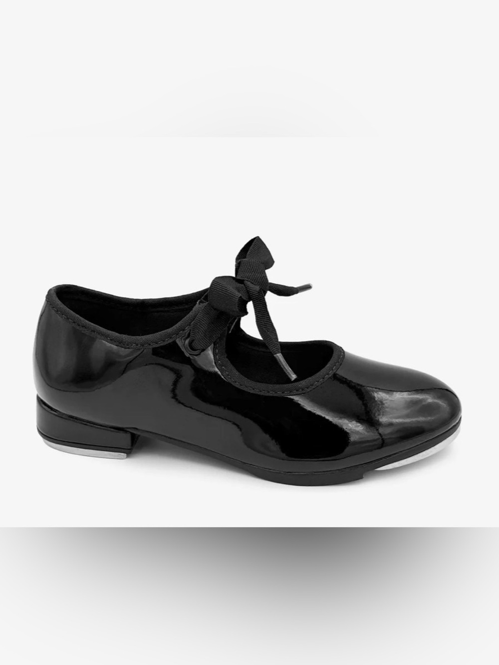 Girls Black Patent Tap shoes